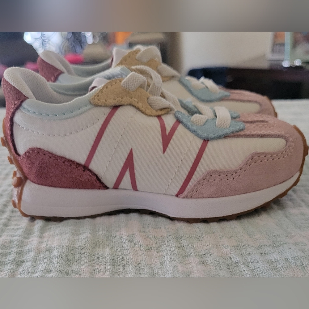 New Balance 327 Toddler Pink/Blue